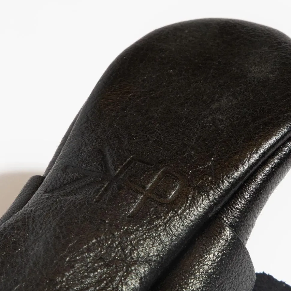 Freshly Picked Knotted Bow Moccasins, Size 3 - Ebony
