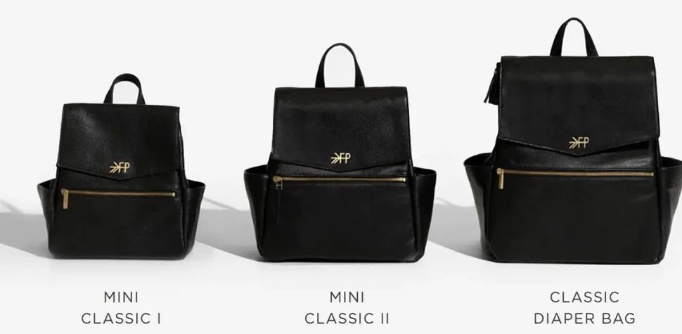 Freshly Picked Mini Classic Diaper Bag II - Ebony