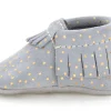 Freshly Picked Moccasins, Size 2 - Gray Confetti