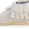 Freshly Picked Moccasins, Size 2 - Gold Lizard