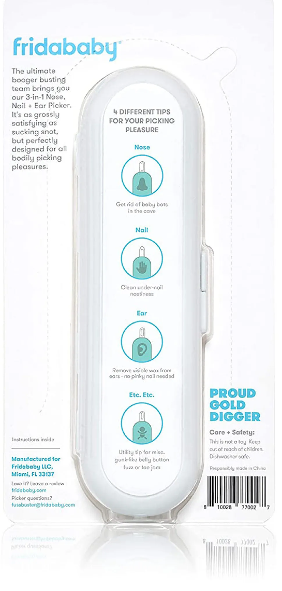 FridaBaby 3-in-1 Nose, Nail + Ear Picker