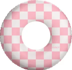 FUNBOY 30" Checkered Kids Tube Float - Pink