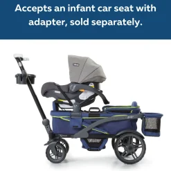 Gladly Family Anthem2 All-Terrain (2 Seater) Stroller Wagon - Neon Indigo