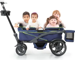 Gladly Family Anthem4 ICS All-Terrain (4 Seater) Stroller Wagon - Neon Indigo
