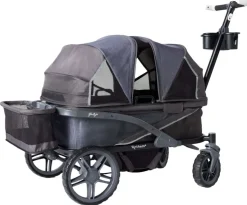 Gladly Family OPEN BOX Anthem4 ICS All-Terrain (4 Seater) Stroller Wagon - Graphite