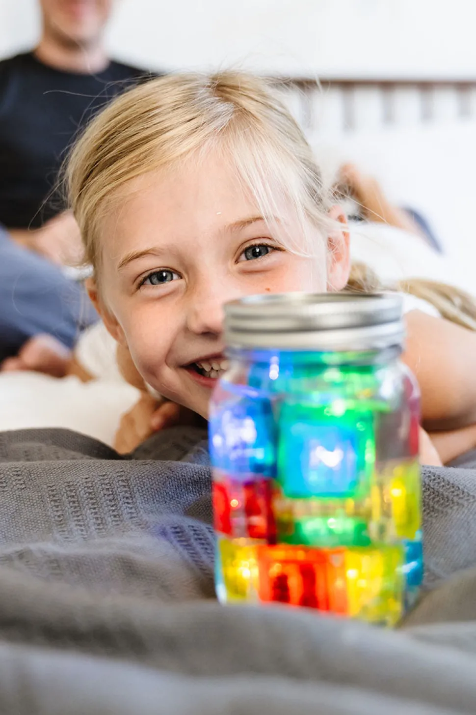 Glo Pals Light Up Cube Bath Toys - Sammy (Red)