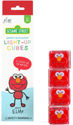 Glo Pals Light Up Cube Bath Toys - Elmo