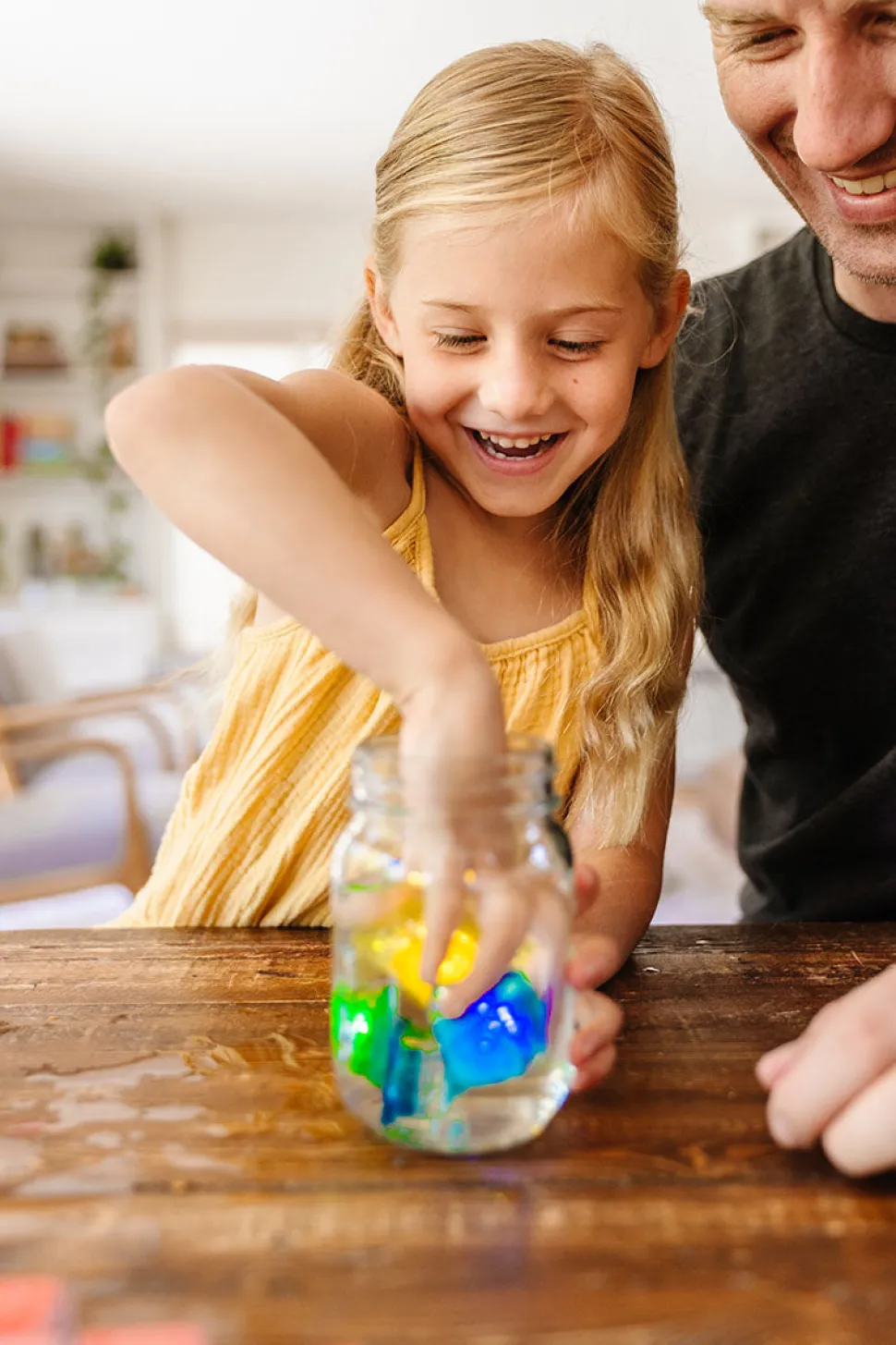 Glo Pals Light Up Cube Bath Toys - Alex (Yellow)