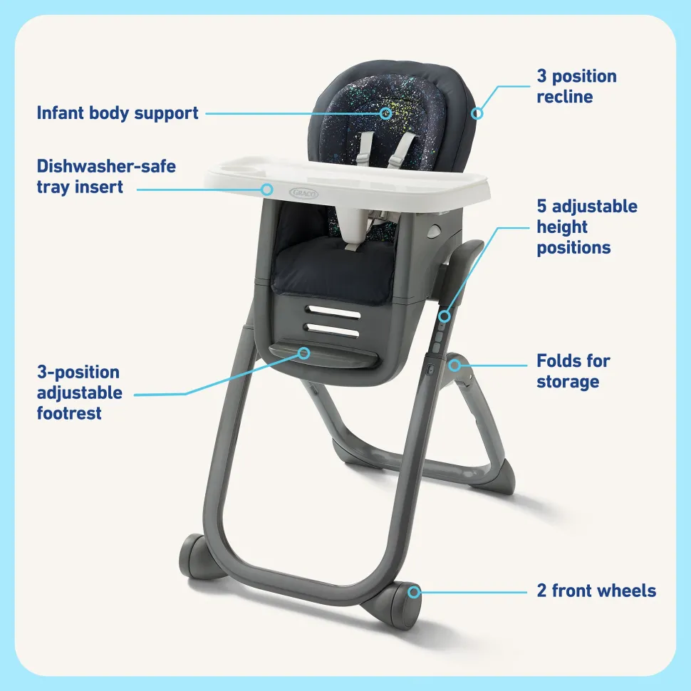 Graco DuoDiner DLX 6-in-1 High Chair - Splatter Art