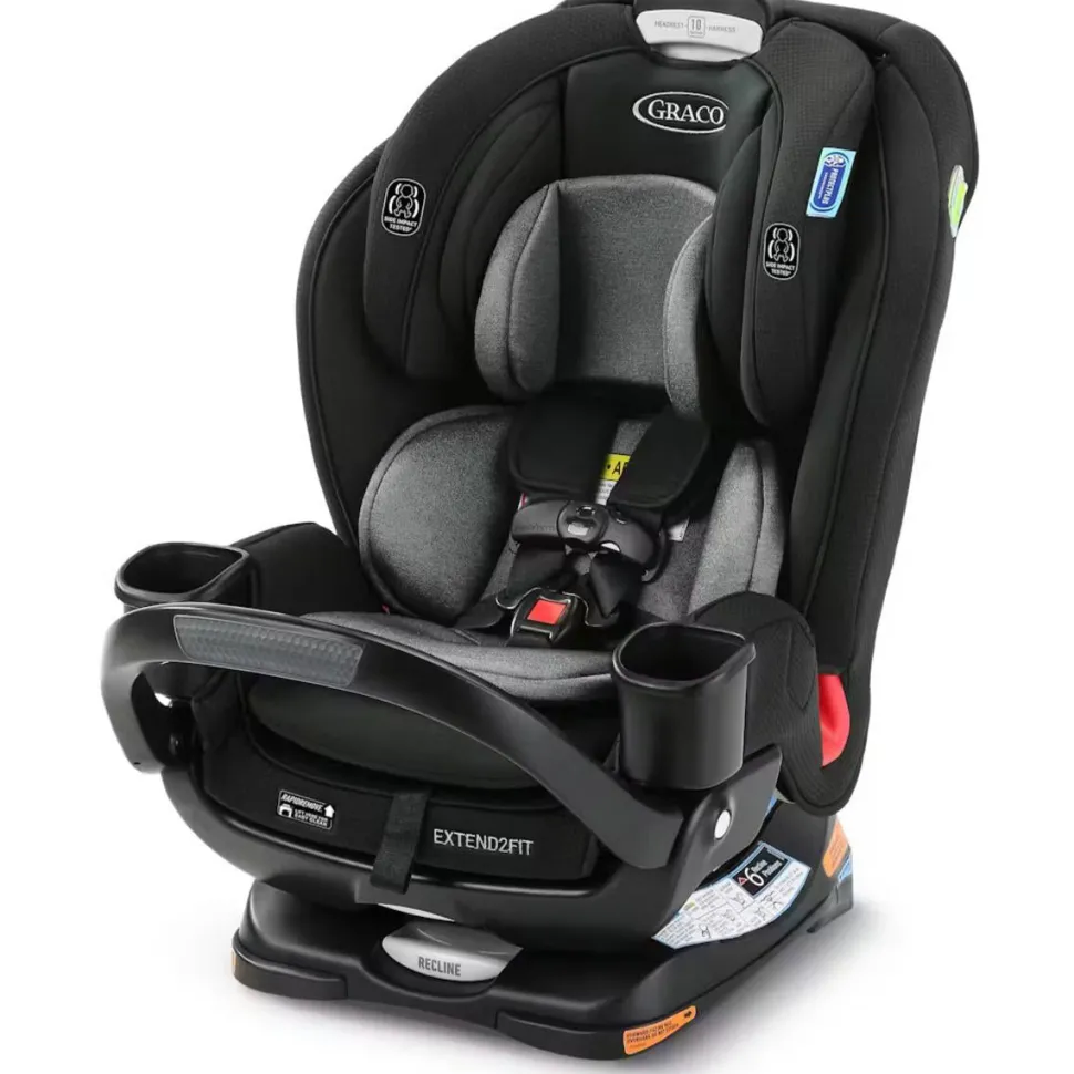 Graco Extend2Fit 3-in-1 Convertible Car Seat with Anti-Rebound Bar - Prescott