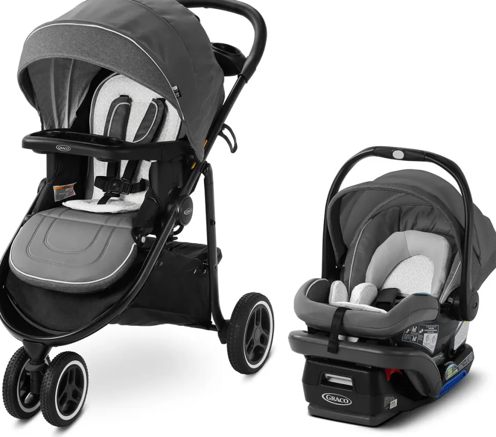 Graco Modes 3 Lite Platinum Travel System - Wit