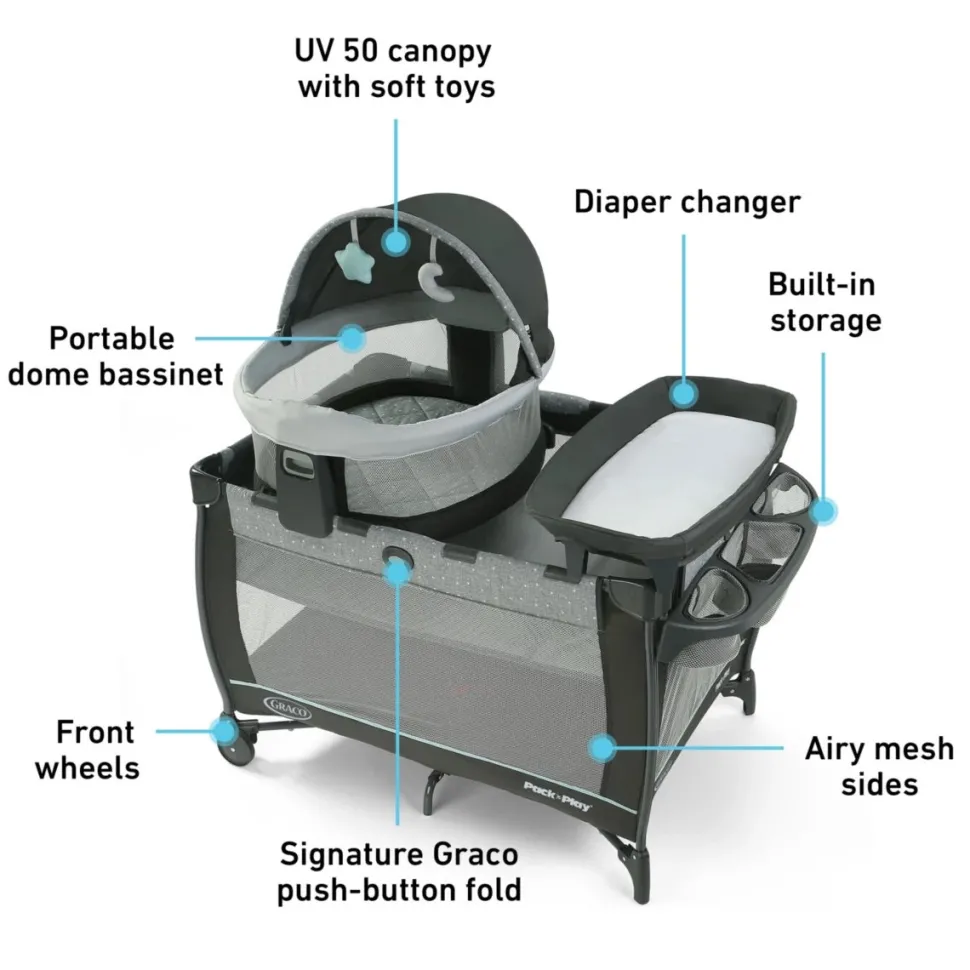 Graco Pack 'n Play Travel Dome LX Playard - Astin