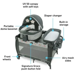 Graco Pack 'n Play Travel Dome LX Playard - Annie