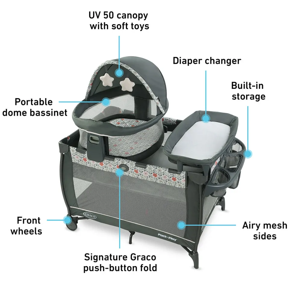 Graco Pack 'n Play Travel Dome LX Playard - Annie