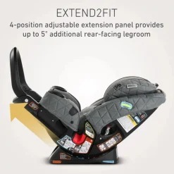 Graco Premier 4Ever DLX Extend2Fit SnugLock 4-in-1 Car Seat with Anti-Rebound Bar - Midtown