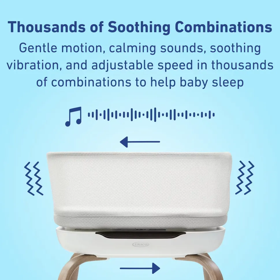 Graco SmartSense Soothing Bassinet - Luna