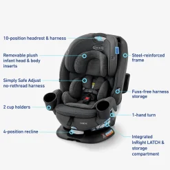 Graco Turn2Me 3-in-1 Rotating Convertible Car Seat - Brighton