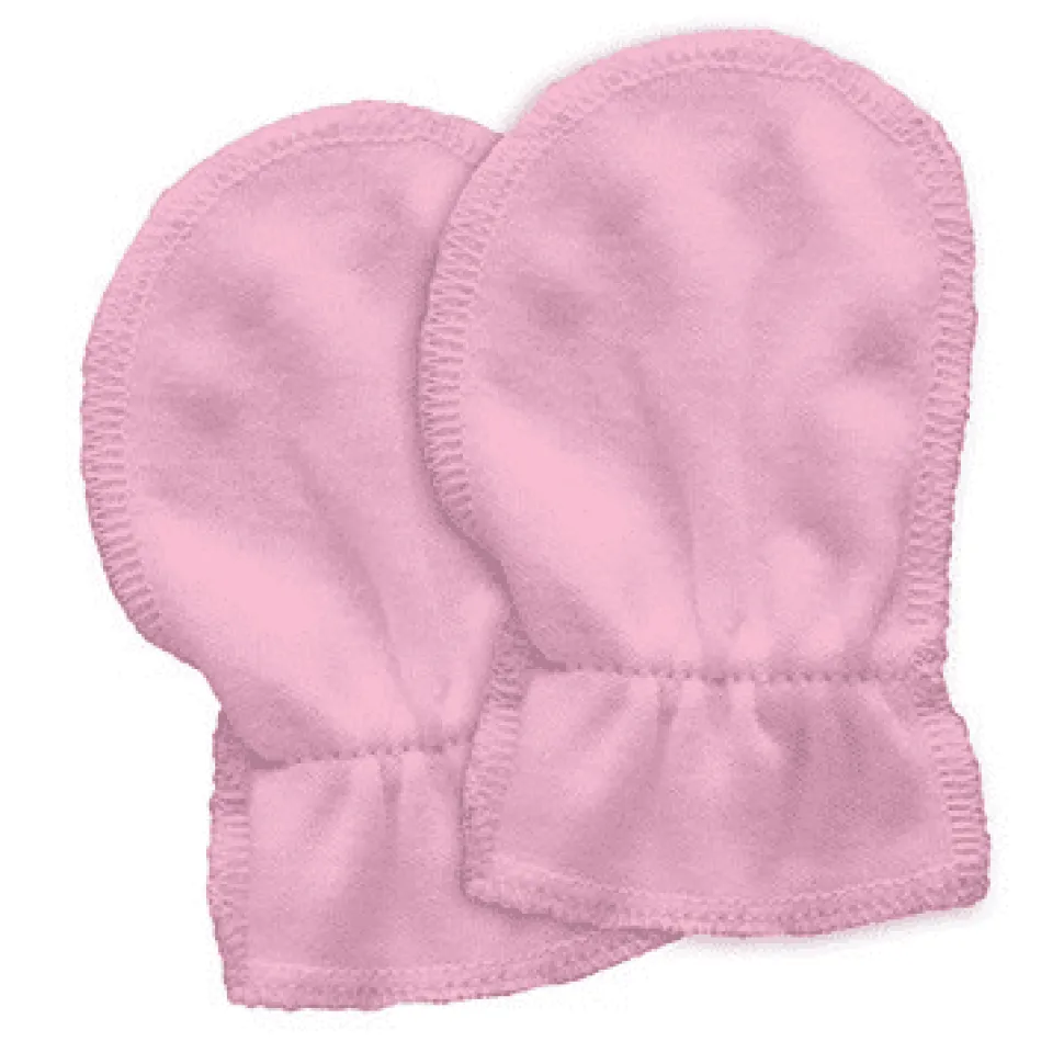 Green Sprouts Organic Cotton Mitts 2pk - Rose (Birth to 6 weeks)