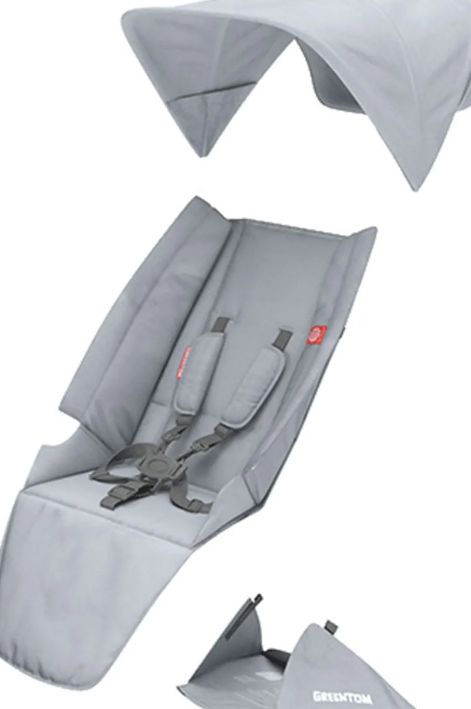 Greentom Classic Seat Fabric Set - Grey