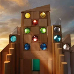 HABA Kaleidoscopic Colored Prisms Building Blocks