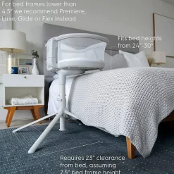 HALO BassiNest Swivel Sleeper 3.0 - Solid Grey