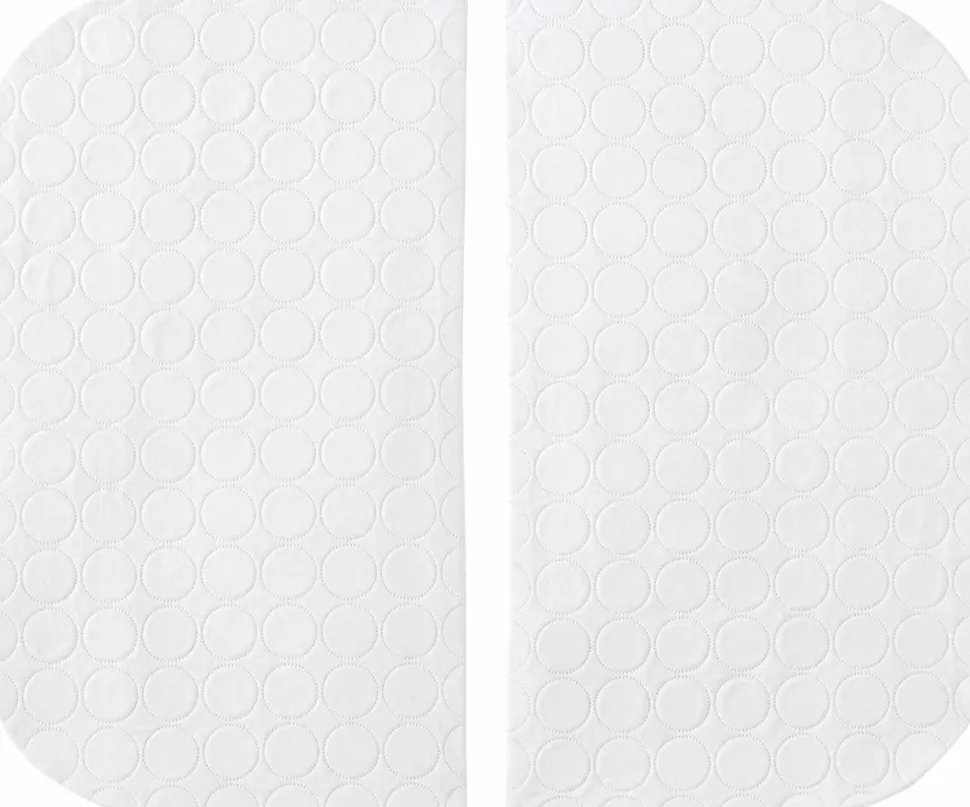 Halo Bassinest Twin Waterproof Mattress Pad, 2PK - White