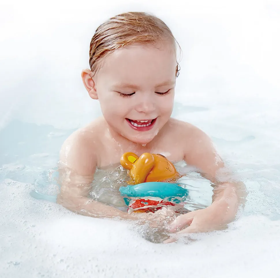 Hape Swimmer Teddy Wind-Up Bath Toy