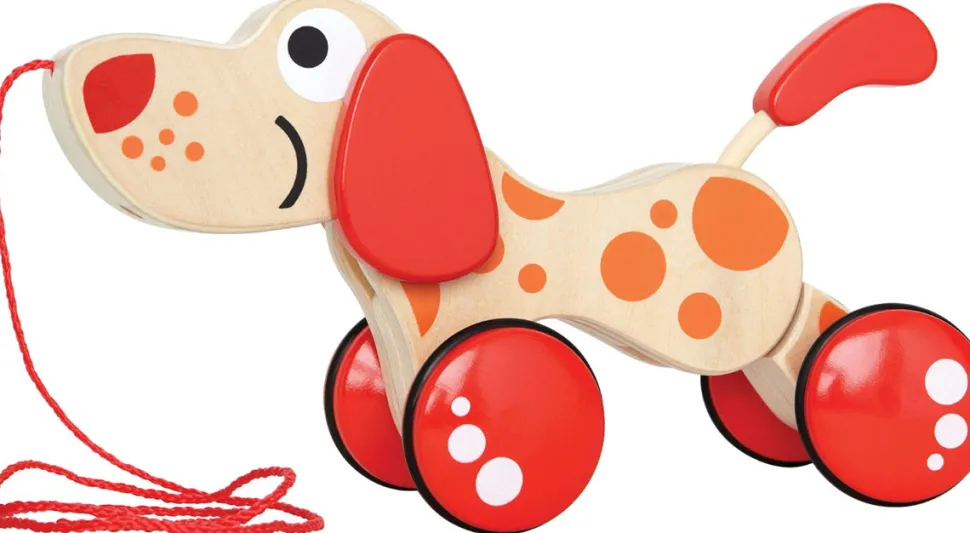 Hape Walk-Along-Puppy Wooden Pull Toy