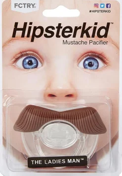 Hipsterkid The Ladies Man Mustache Pacifier