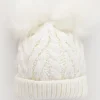 Huggalugs Fluffer Beanie Hat - Winter White, Medium (6-24 months)