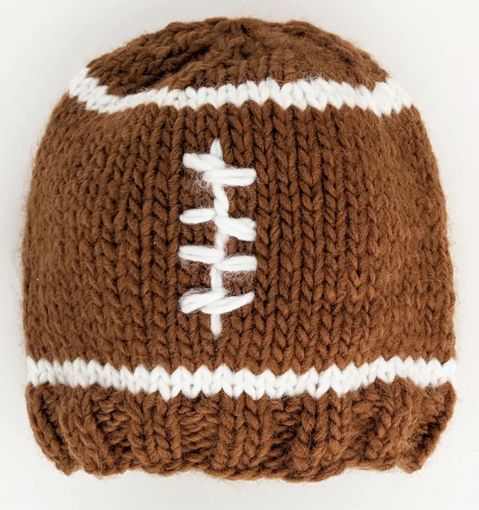 Huggalugs Football Beanie Hat - Small (0-6 months)