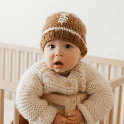 Huggalugs Football Beanie Hat - Small (0-6 months)