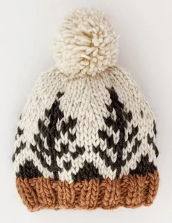 Huggalugs Forest Knit Beanie Hat - Natural, Large (2-6 years)