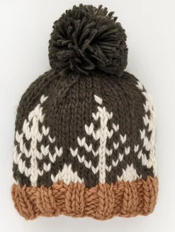 Huggalugs Forest Knit Beanie Hat - Loden, Medium (6-24 months)
