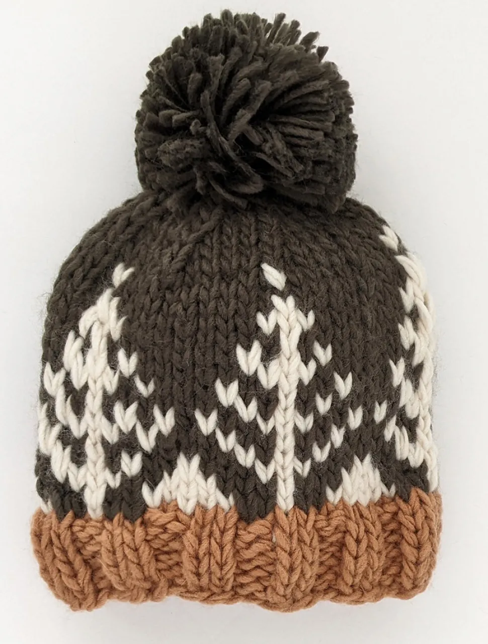 Huggalugs Forest Knit Beanie Hat - Loden, Large (2-6 years)