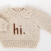 Huggalugs hi. Crew Neck Sweater - Pecan, 12-18 months