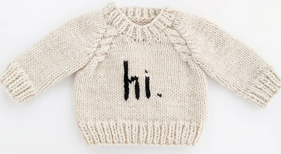 Huggalugs hi. Crew Neck Sweater - Black, 18-24 months