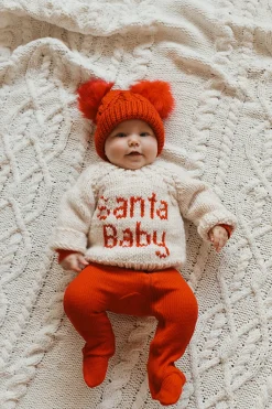 Huggalugs Santa Baby Crew Neck Sweater - 6-12 months