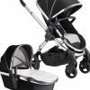iCandy 2019 Peach Chrome Stroller - Black Beluga