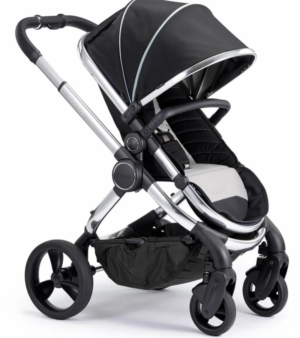 iCandy 2019 Peach Chrome Stroller - Black Beluga