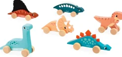 Janod Dino Push-Along Toys (6 Pack)