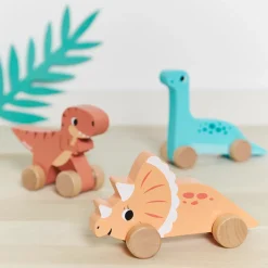 Janod Dino Push-Along Toys (6 Pack)