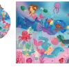 Janod Hat Box Puzzle - Mermaids (24 Pcs)