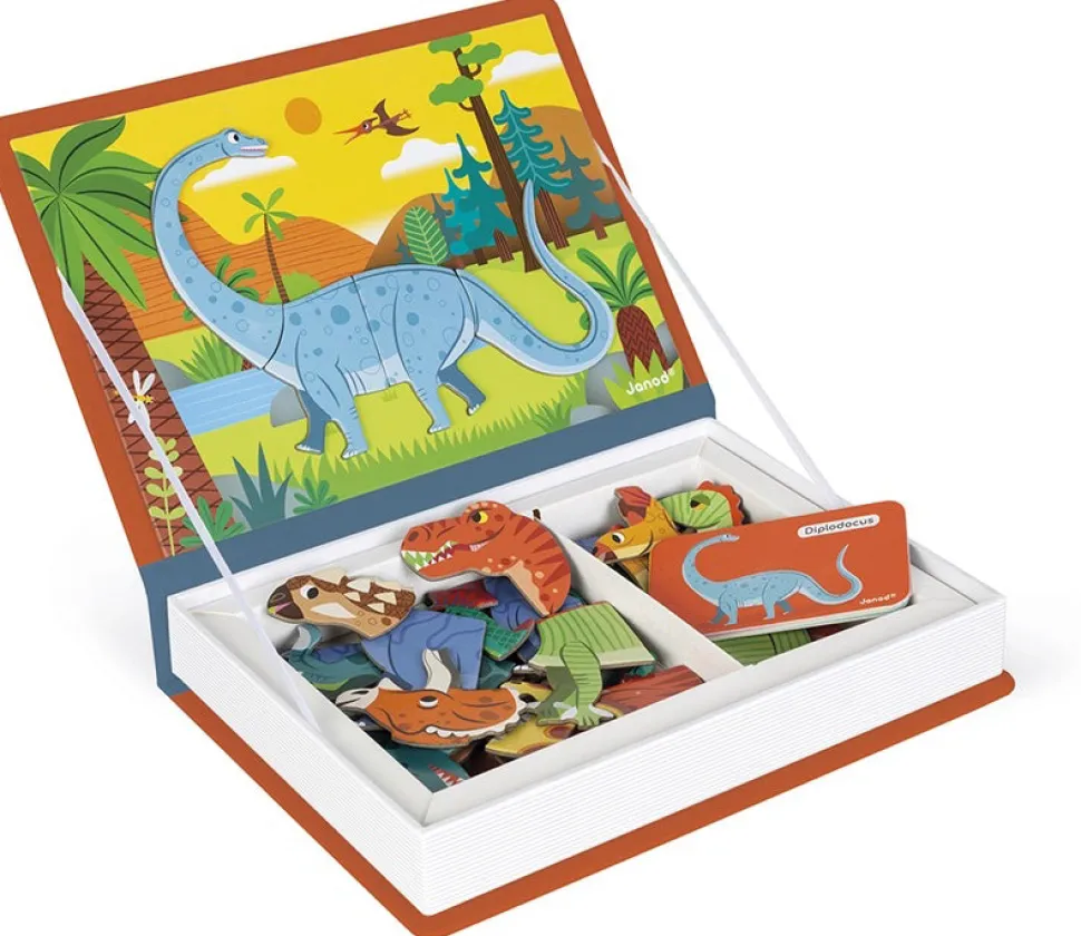 Janod MagnetiBook - Dinosaurs