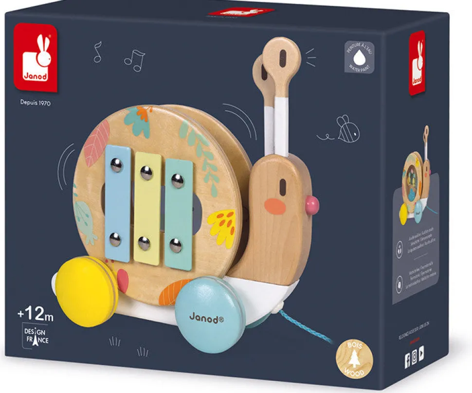 Janod Pure Pull-Along Snail