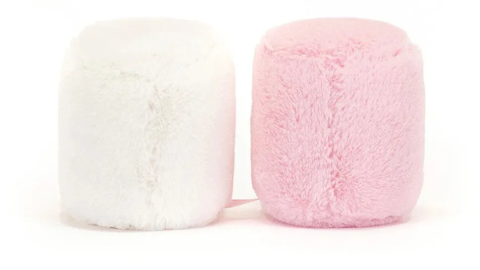 Jellycat Amuseable Pink and White Marshmallows, 6"