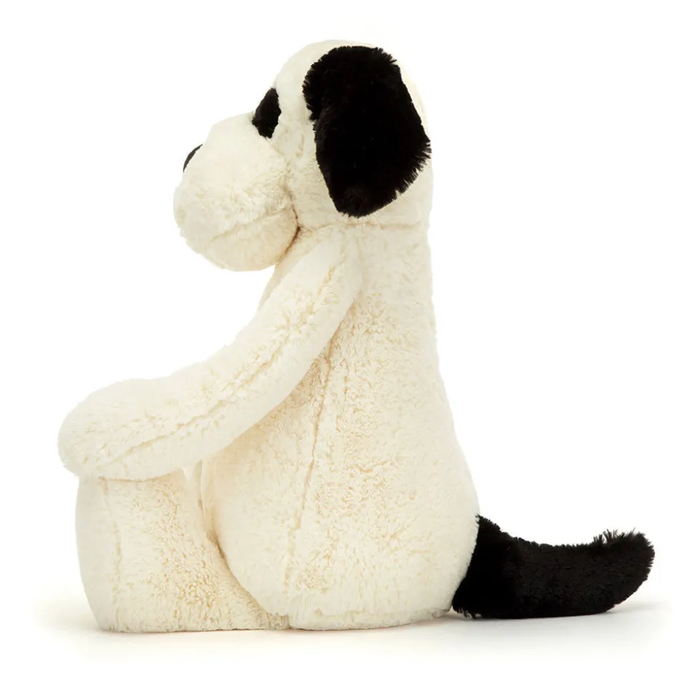 Jellycat Bashful Black and Cream Puppy, 21"