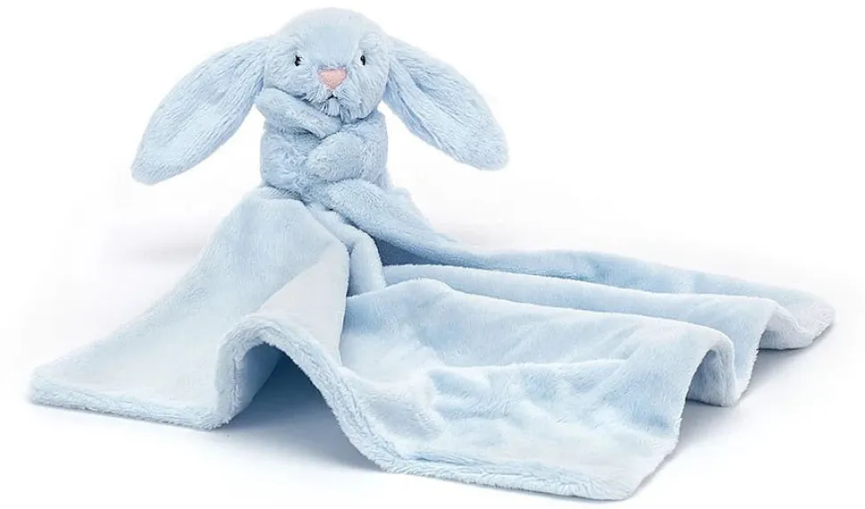Jellycat Bashful Blue Bunny Soother, 13"