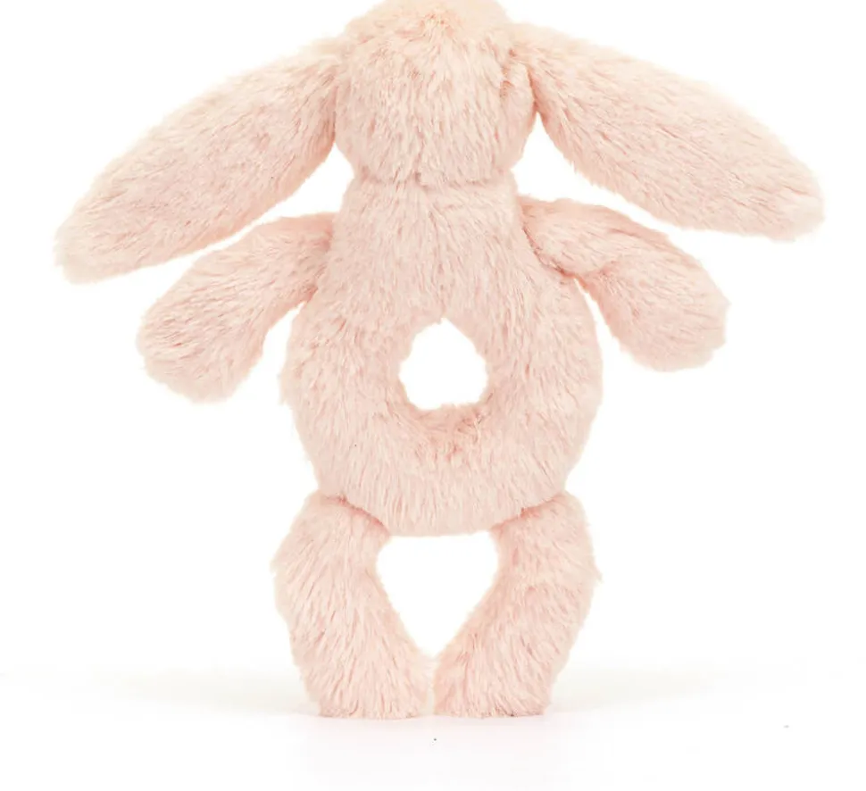 Jellycat Bashful Blush Bunny Ring Rattle, 7"