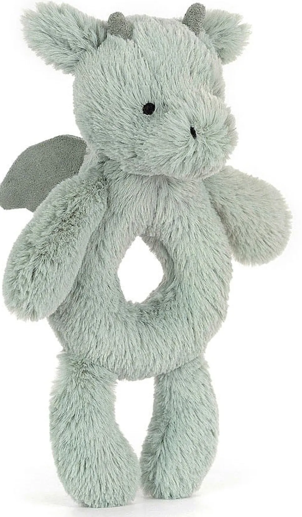 Jellycat Bashful Dragon Ring Rattle, 7"